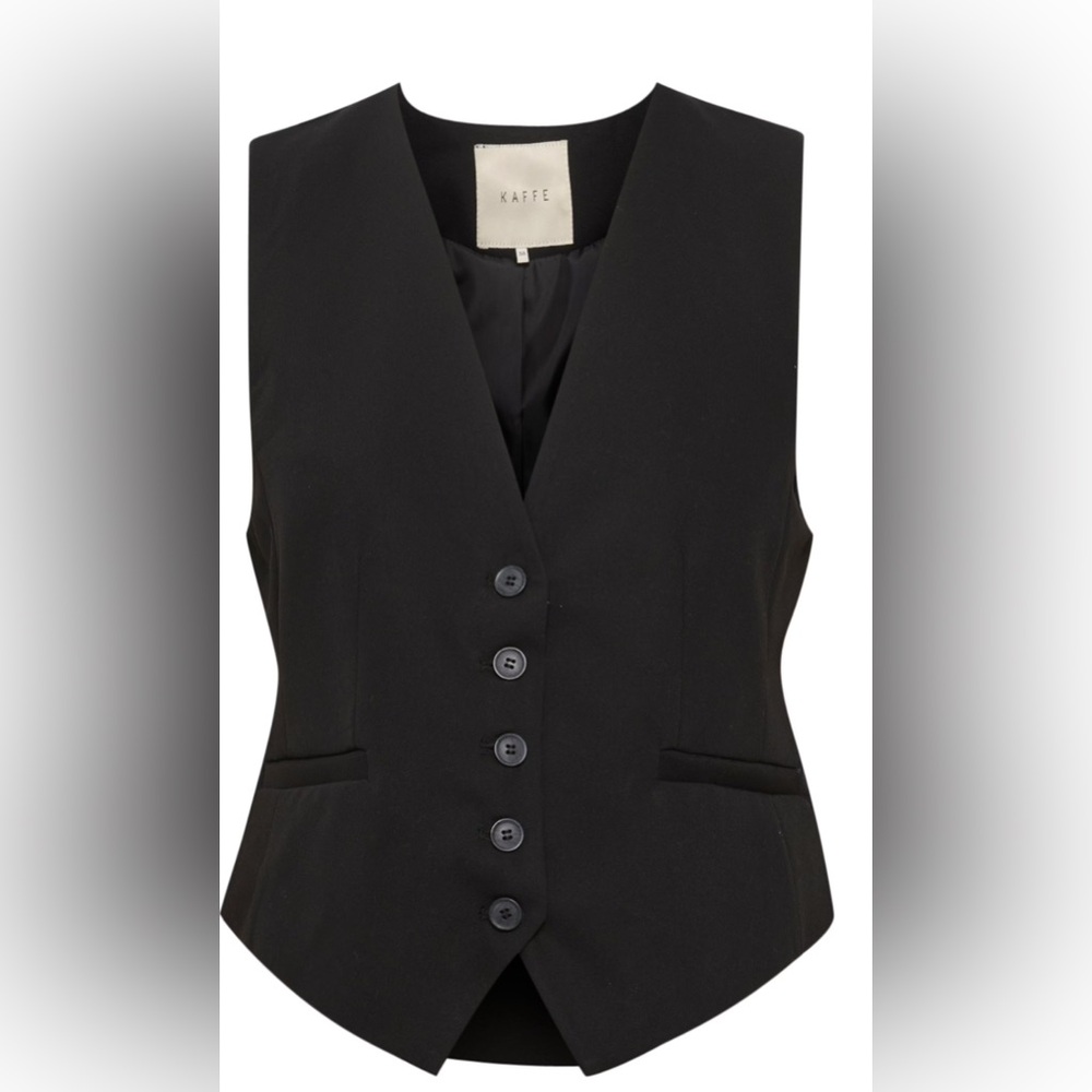 Black Button-Up Vest - Picture 5 of 5